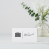 Carte De Visite Porte-documents (noir) | Entreprise (Debout devant)