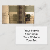 Carte De Visite Porte et écorces (Devant / Derrière)