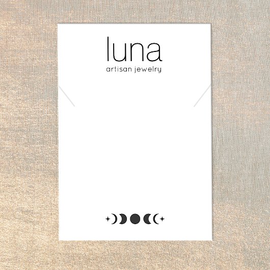 Carte De Visite Porte-étendard bracelet de la phase lune