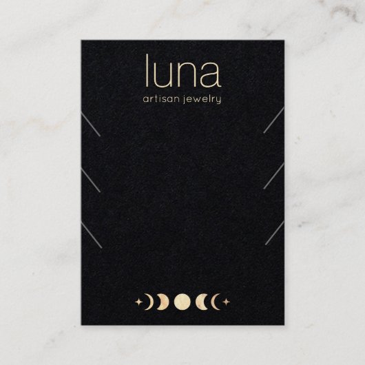 Carte De Visite Porte-étendard de collier de lune Phase 3 (Devant)