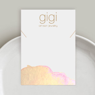 Carte De Visite Porte-étendard or collier bracelet