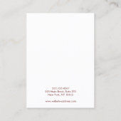 Carte De Visite Porte-étendard rose Magenta (Dos)