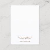 Carte De Visite Porte-étendoir Aqua Blue Watercolor (Dos)