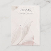 Carte De Visite Porte-oreille Abstrait de feuillage d'aquarelle (Devant)