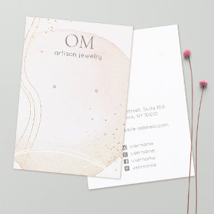 Carte De Visite Porte-oreille Aquarelle Abstraite souple