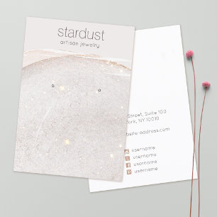 Carte De Visite Porte-oreille Aquarelle Parties scintillant douce