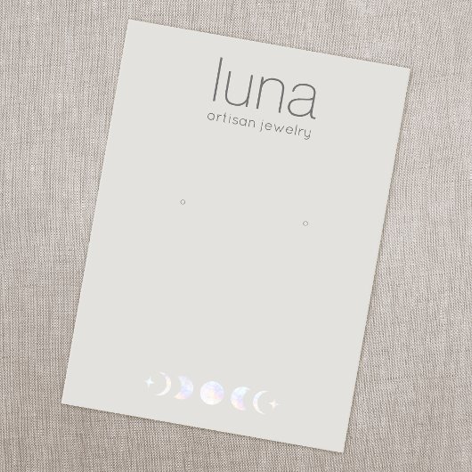 Carte De Visite Porte-oreille Boho Moon Phase