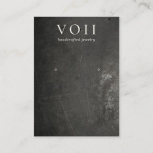 Carte De Visite Porte-oreille cool Noir Rustique