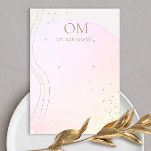 Carte De Visite Porte-oreille couleur Aquarelle Aiguille Pink Douc