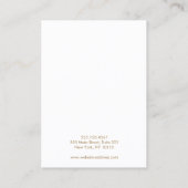 Carte De Visite Porte-oreille couleur rose lavande (Dos)