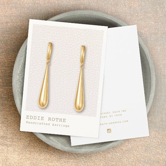 Carte De Visite Porte-oreille en cuir rose vif moderne