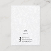 Carte De Visite Porte-oreille et collier de logo (Dos)