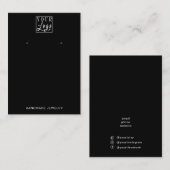 Carte De Visite Porte-oreille et collier de logo (Devant / Derrière)