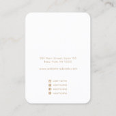 Carte De Visite Porte-oreille étoffée florale (Dos)