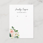 Carte De Visite Porte-oreille Floral moderne (Devant)