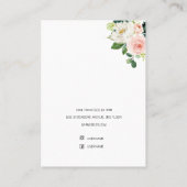 Carte De Visite Porte-oreille Floral moderne (Dos)