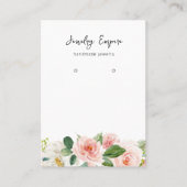 Carte De Visite Porte-oreille Floral moderne (Devant)