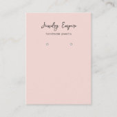 Carte De Visite Porte-oreille rose moderne (Devant)