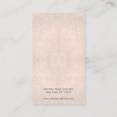 Carte De Visite Porte-oreille simple et élégant (Dos)