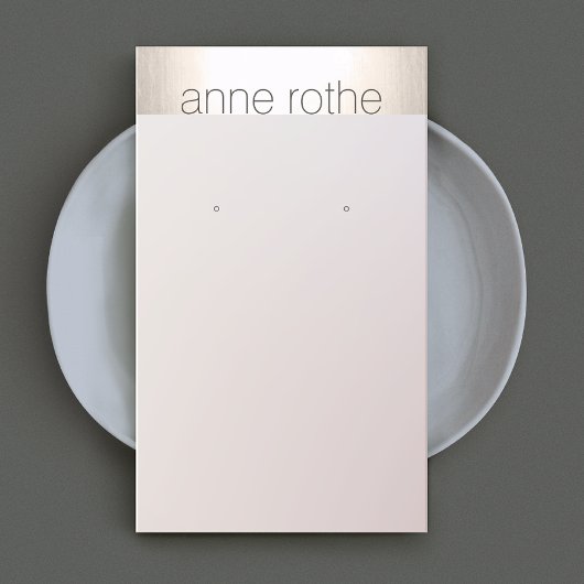 Carte De Visite Porte-oreille simple et élégant