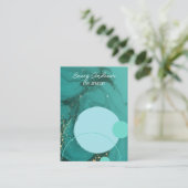 Carte De Visite Porte-oreilles turquoise Designer Bijoux (Debout devant)