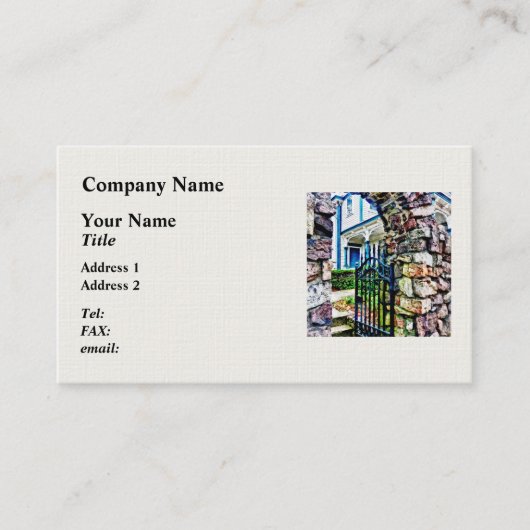 Carte De Visite Porte ouverte (Devant)