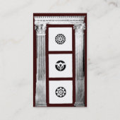 Carte De Visite PORTE RENAISSANCE Architecture Classique Marron (Dos)