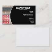 Carte De Visite Porte rouge de garage (Devant / Derrière)