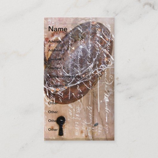Carte De Visite Porte Vintage (Devant)