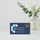 Carte De Visite Portée des armes à feu Abstraites Enquêteur privé (Debout devant)