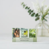 Carte De Visite Portefeuille Bio Beauté Naturelle (Debout devant)