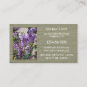Carte De Visite Portefeuille de fleuriste en briques vertes pour v (Dos)