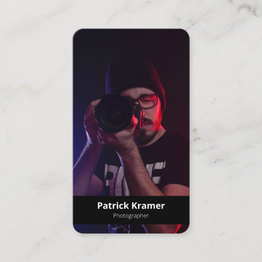 Carte De Visite Portefeuille simple et moderne QR Code Professionn (Devant)