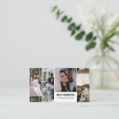 Carte De Visite Portfolio Collage QR Code Photographie professionn (Debout devant)