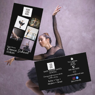 Carte De Visite Portfolio de photos d'une école de danse ballet cl