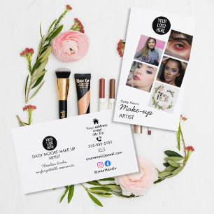 Carte De Visite Portfolio photo de maquilleur mariage MUA Design