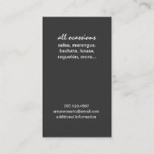 Carte De Visite Porto Rico DJ (Dos)