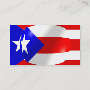 Carte de visite Porto Rico Flag