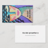 Carte De Visite Portrait Abstrait d'une femme (Devant / Derrière)
