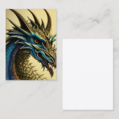 Carte De Visite Portrait animal petit Imaginaire mignon (Devant / Derrière)