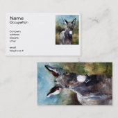 Carte De Visite Portrait d'âne (Devant / Derrière)