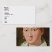 Carte De Visite Portrait de Bianca Cappello, c.1580 (huile sur le (Devant / Derrière)