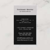 Carte De Visite Portrait de chat noir (Dos)