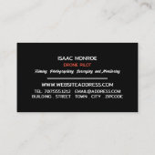 Carte De Visite Portrait de drone agricole, pilote de drone (Dos)