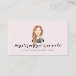 Carte De Visite portrait de femme blonde personnage yeux marrons