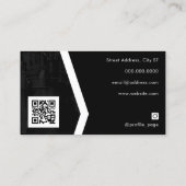 Carte De Visite Portrait de fitness professionnel moderne (Dos)