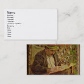 Carte De Visite Portrait de John Maynard Keynes (1883-1946) (huile (Devant / Derrière)