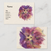 Carte De Visite PORTRAIT DE LA CUISINE, blanc (Devant / Derrière)