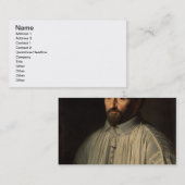 Carte De Visite Portrait de l'abbé du saint Cyran, c.1643 (huile (Devant / Derrière)