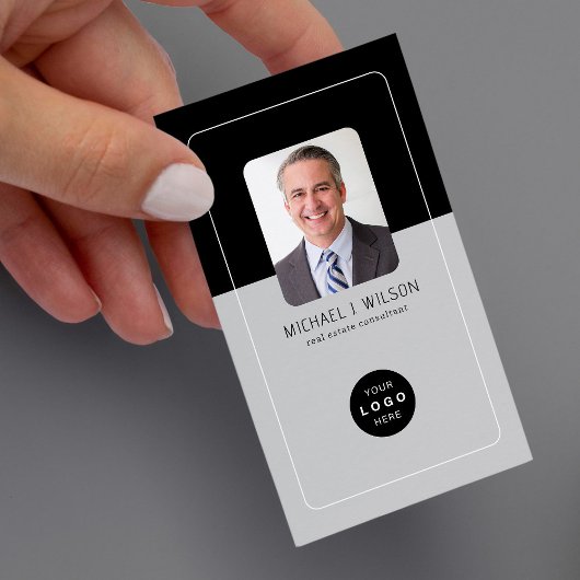 Carte De Visite Portrait de logo professionnel